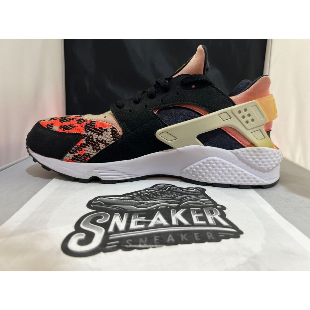 Nike Air Huarache Run PA Black/Light Bone-Hot Lava-White -705008 006 Men's size